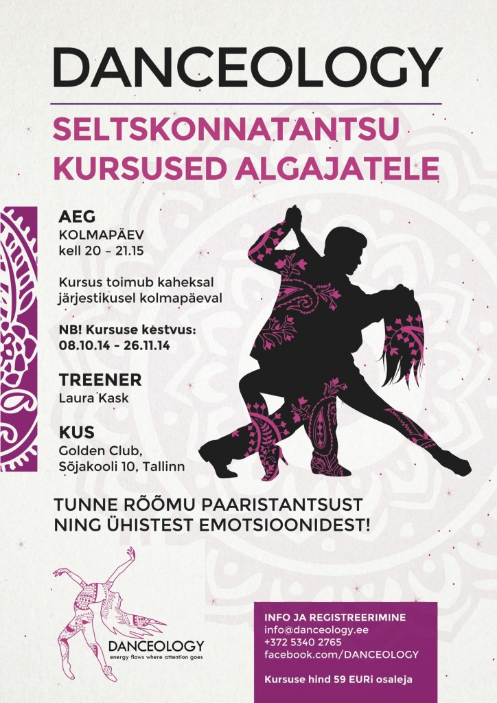 Plakat - seltskonnatants algajatele jpg
