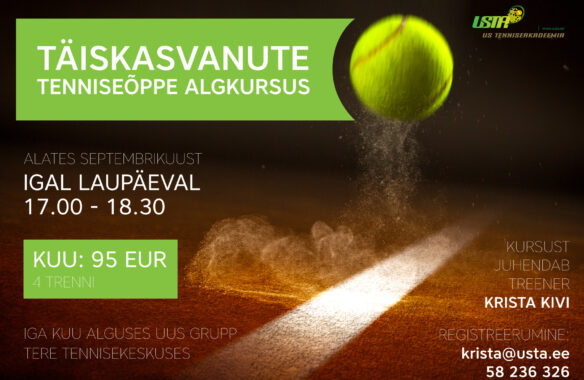 Täiskasvanute tenniseõppe algkursus