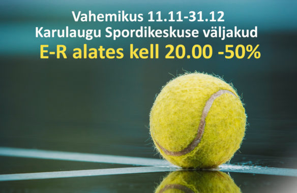 Aastalõpu hinnasula Karulaugu Spordikeskuse tenniseväljakutel