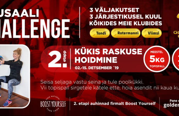 Täna startis Jõusaali Challenge’i II etapp