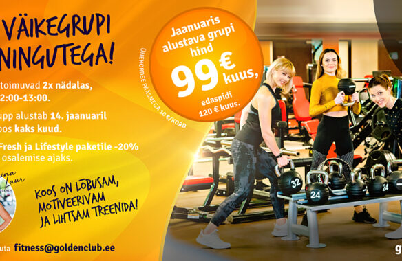 Jaanuarist alustavad väikegrupi personaaltreeningud Rotermannis