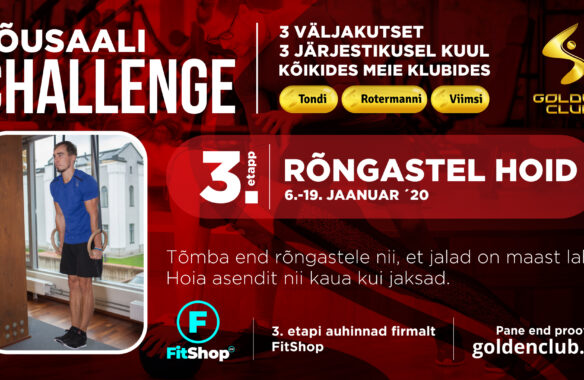 Tänasest stardib Jõusaali Challenge’i III etapp