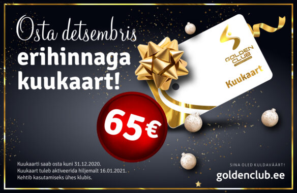 Detsembris kuukaart vaid 65€