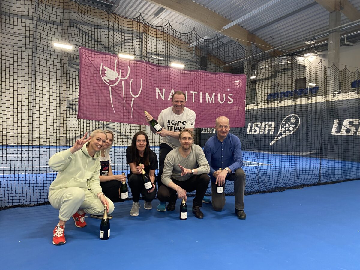 Aprillikuu Nautimuse tulemused,Nautimus tenniseturniir Forus Spordikeskus Viimsis