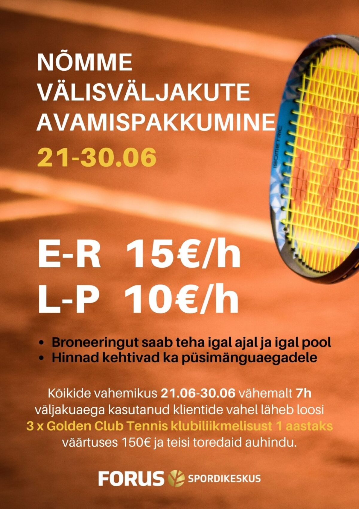 Nõmme välisväljakute avamispakkumine