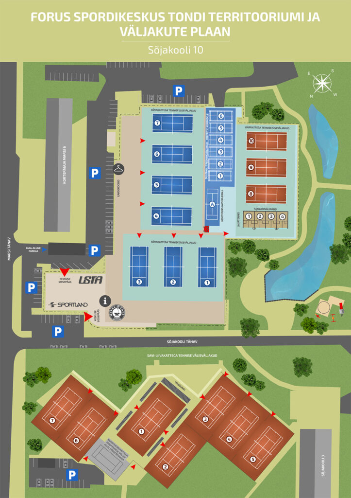 Forus Spordikeskus Tondi plaan