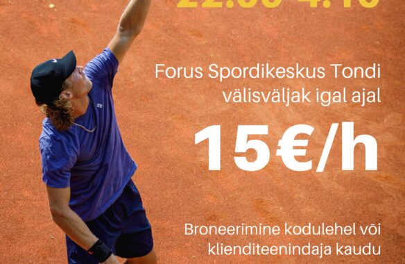 Tallinn Open WTA 250 turniiri ajal välisväljakud soodsa hinnaga