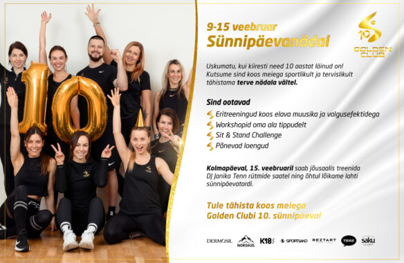 Golden Club 10 sünnipäevanädal