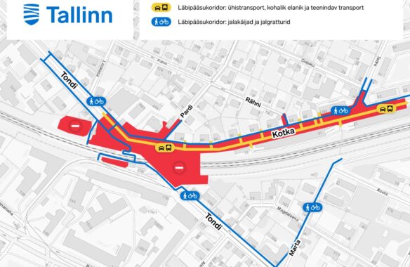 Algas Tondi raudteeülesõidu ehitus